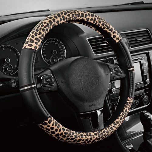 Cubierta para volante Road Comforts 37-38 cm Leopardo