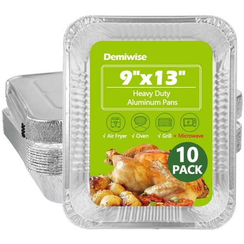 Bandeja para hornear Demiwise 23 × 26 cm paquete de 10 unidades desechables