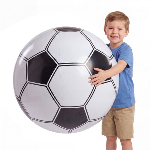 Pelota de Playa KiddieLoot 61 cm (Pack de 3) con Diseño de Fútbol