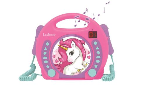 Reproductor de CD LEXiBOOK RCDK100UNI Unicornio con 2 micrófonos