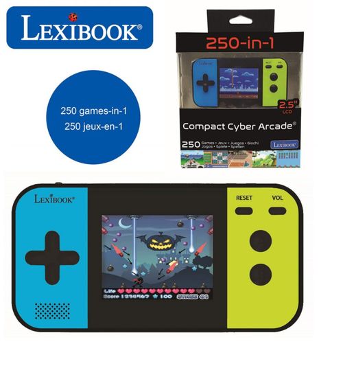 Consola de videojuegos LEXiBOOK JL2377 con 250 juegos LCD
