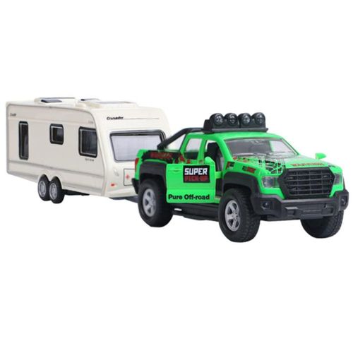 Camioneta de Juguete con Remolque Metanyl 2 en 1 con Retroceso
