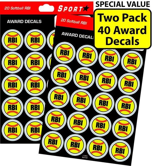 Pegatinas para casco SportStar 25 cm Softball RBI (40)