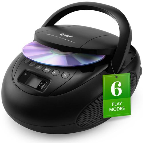 Reproductor de CD Tyler TAU107 con Bluetooth USB y Radio FM 110V/220V