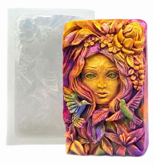 Molde de Jabón ARTCRAFTMOLDS Green Lady de Silicona 98 mm (5 oz / 145 g)