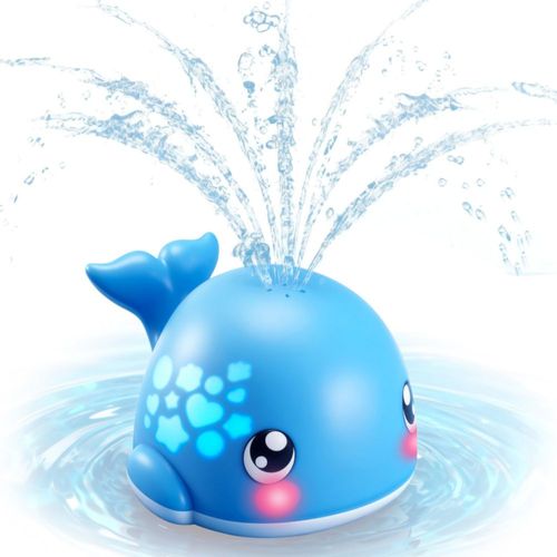 Juguete de baño lalalark ballena luminosa con rociador 6-36M