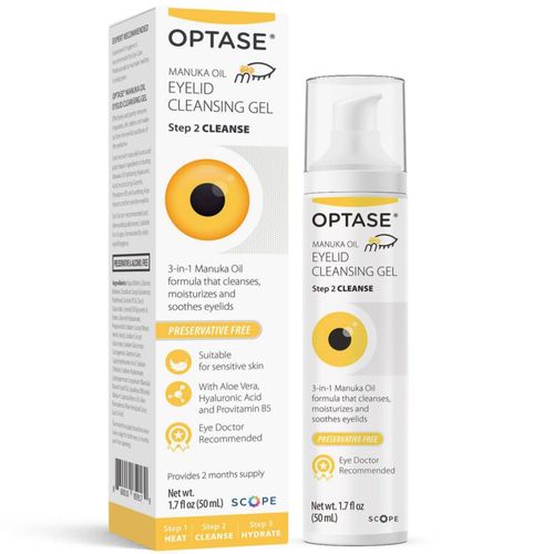 Gel Limpiador de Párpados Optase con Aceite de Manuka 50 ml
