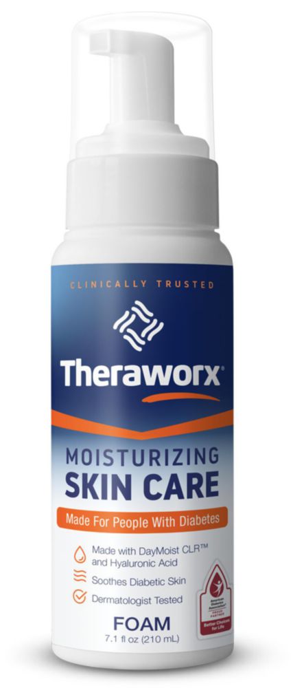 Espuma Hidratante para el Cuidado de la Piel Theraworx 210 ml – Piel Diabética