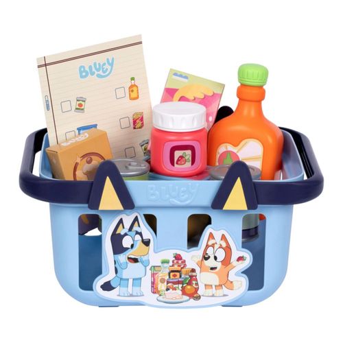 Cesta de la compra Bluey con 9 accesorios – Juego de simulación