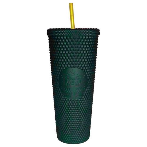 Vaso starbucks acrilico verde con tachuelas 710ml