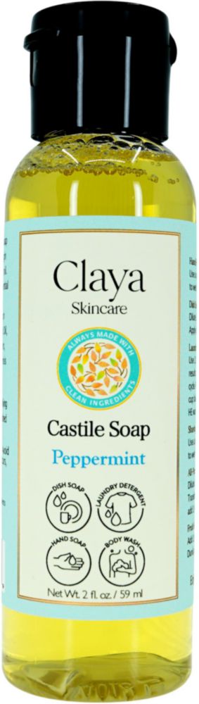 Jabón de Castilla Claya 59 ml de Menta – Tamaño de Viaje