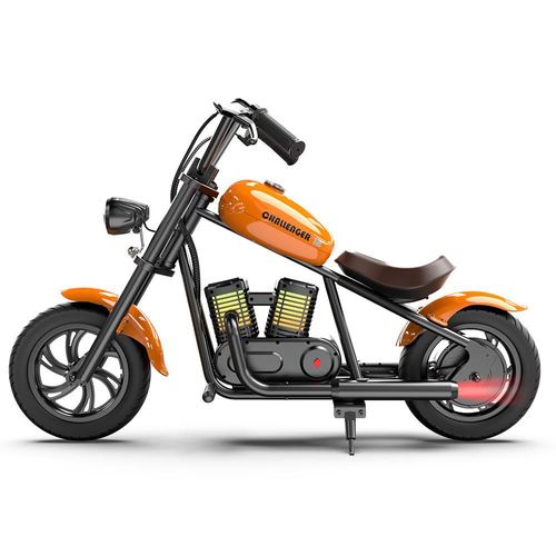 Moto Eléctrica Infantil Hyper Gogo Challenger 12 Plus Naranja