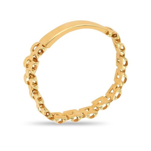 Anillo De Oro Amarillo 14K Tipo Rolex #12 (5 Mm) No Se Ajusta