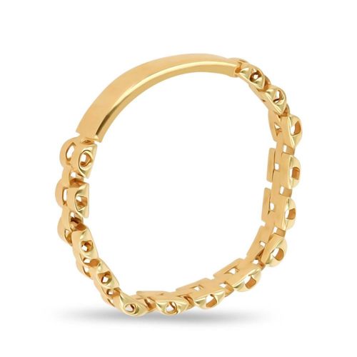 Anillo De Oro Amarillo 14K Tipo Rolex #11.5 (5 Mm) No Se Ajusta