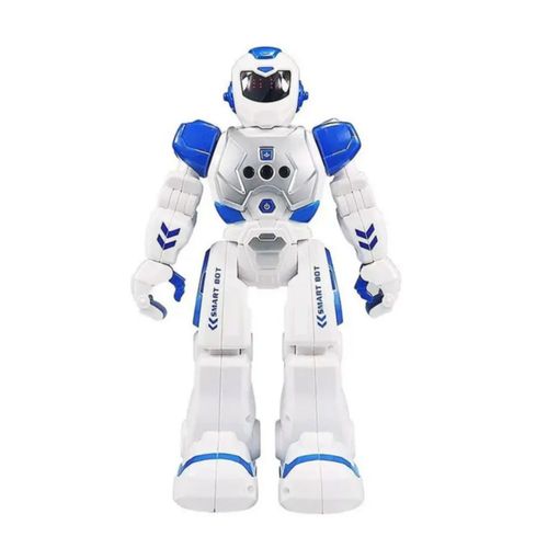 Robot Inteligente A Control Remoto Juguete Didáctico Blanco con Azul