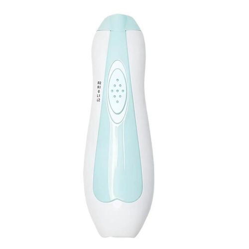 Lima De Uñas Eléctrica Para Bebés Portátil Con Luz Led 6 En1, Color Blanco/Azul