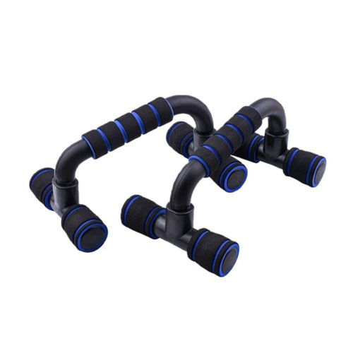 Par De Barras Push Up Para Hacer Lagartijas Color Negro/Azul