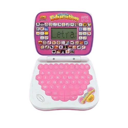 Laptop de Juguete Para Niña Color Rosa