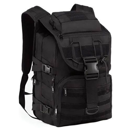Mochila Táctica Militar Backpack Campismo, Color Negro