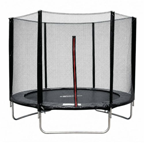 Trampolín Brincolín de 8 Pies Para Niños Postes Acolchados de Acero Galvanizado Soporta hasta 50 k Negro