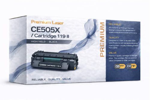 Cartucho de tóner negro ABT CE505X/119II de alto rendimiento 6500 páginas