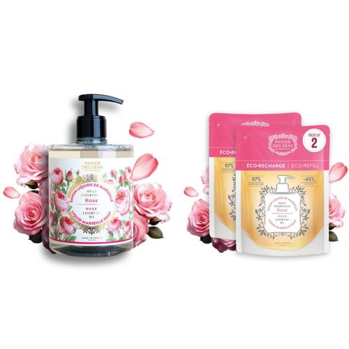 Jabón Líquido de Manos Panier des Sens Rosa 1500 ml