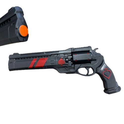 Pistola de espuma KinStore 39 cm para cosplay (roja)