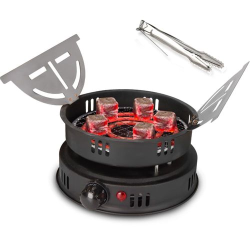 Quemador de Carbón SERdeerCH 1000W Placa Caliente Negra 18 cm