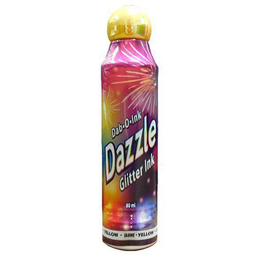 Bingo Dauber Dazzle 80 ml Tinta Amarilla con Brillo de Purpurina