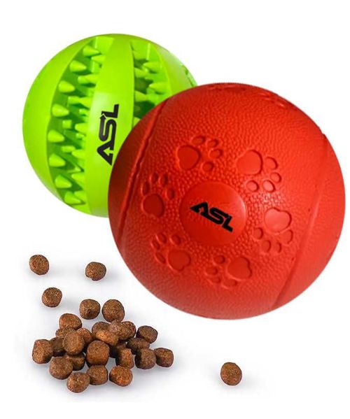 Bola dispensadora de premios para perros ASL - Pack de 2