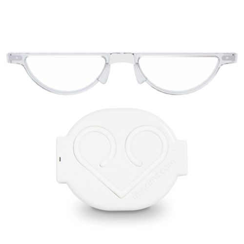 Gafas de lectura minrims plegables 3.0x transparentes con MagSafe