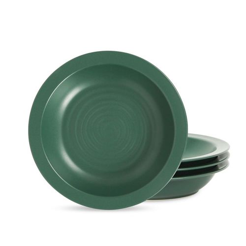 Juego de 4 tazones para pasta Stone Lain de cerámica de piedra verde