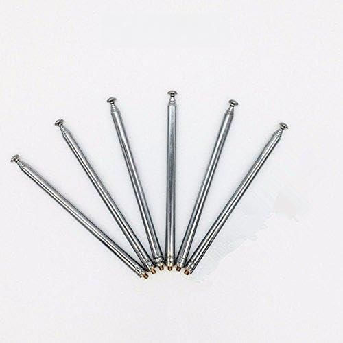 Antena weelye telescópica de metal 43 cm (paquete de 6)