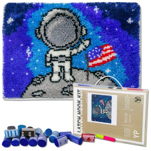 Kit de Ganchillo Latch YP 52 cm × 38 cm (Vuela a la Luna)