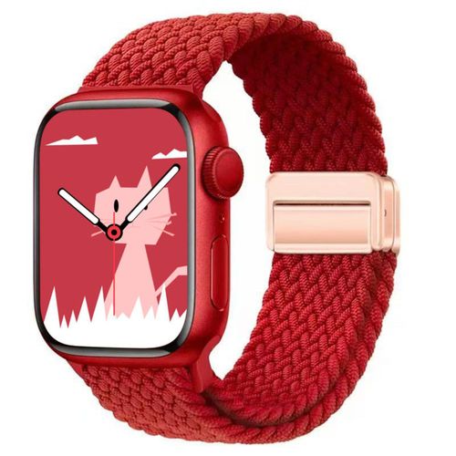 Correa para reloj Yaber Solo Loop roja 38/40/41/42 mm ajustable