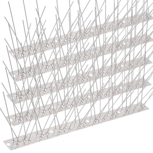 Espinas anti-pájaros Valibe 43 pies (≈13 m) de acero inoxidable – Pack de 40