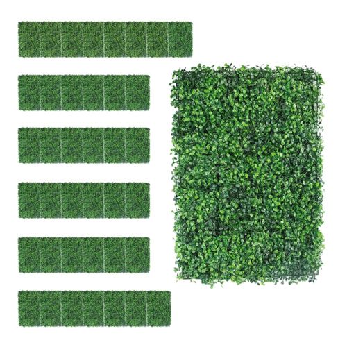 Muro Verde Follaje Artificial Sintético  VANLIG Pared 60 X 40 Cm (5 Piezas)
