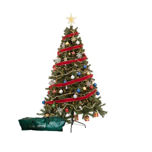 Arbol Pino Navidad Artificial 1.8m Con Bolsa Pvc Vanlig® Color Verde