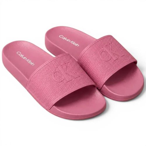 Chancla Calvin Klein Relieve Rosa Mujer