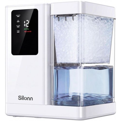 Máquina de Hielo Silonn 3 L 18 kg/día Autolimpiante Blanca