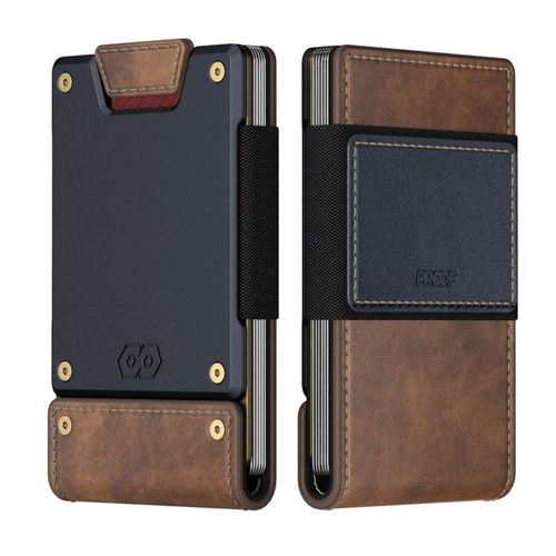Billetera PROOF con Bloqueo RFID de Cuero y Metal