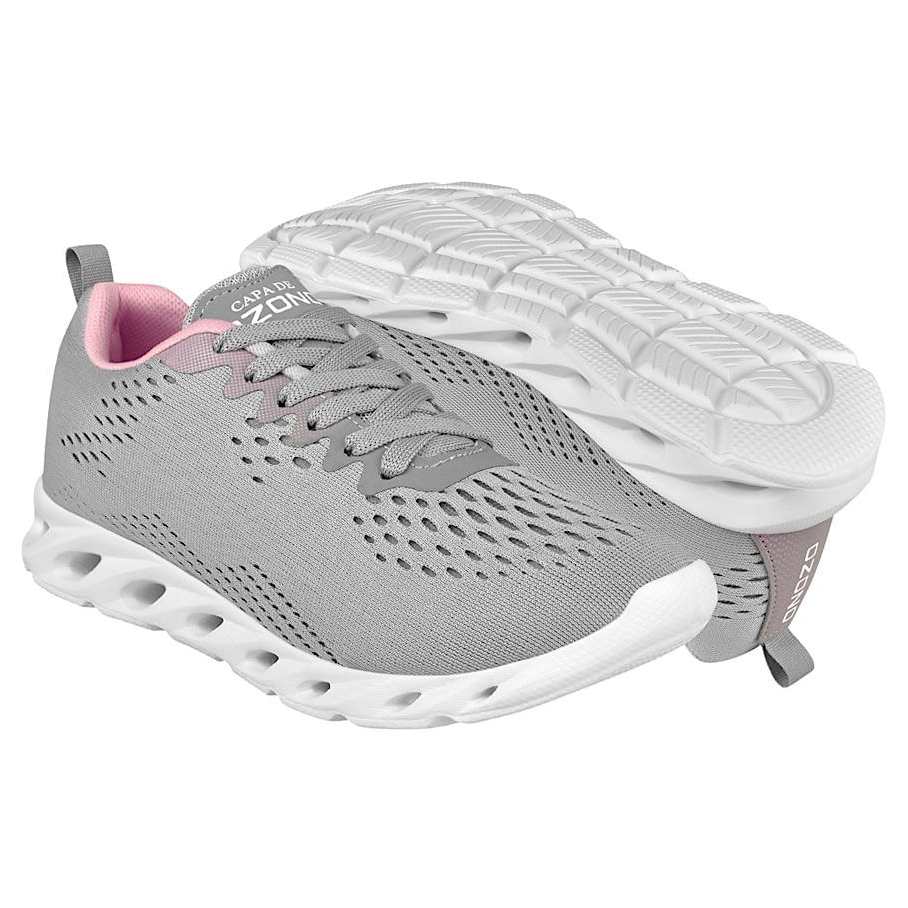 TENIS CASUALES PARA DAMA CAPA DE OZONO 576502-3 TEXTIL GRIS