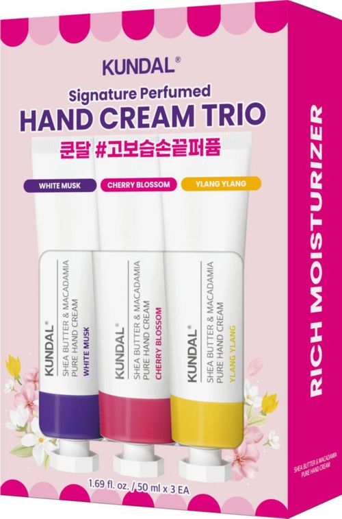 Crema de Manos KUNDAL 50 ml Trío Almizcle Flor de Cerezo y Ylang Ylang
