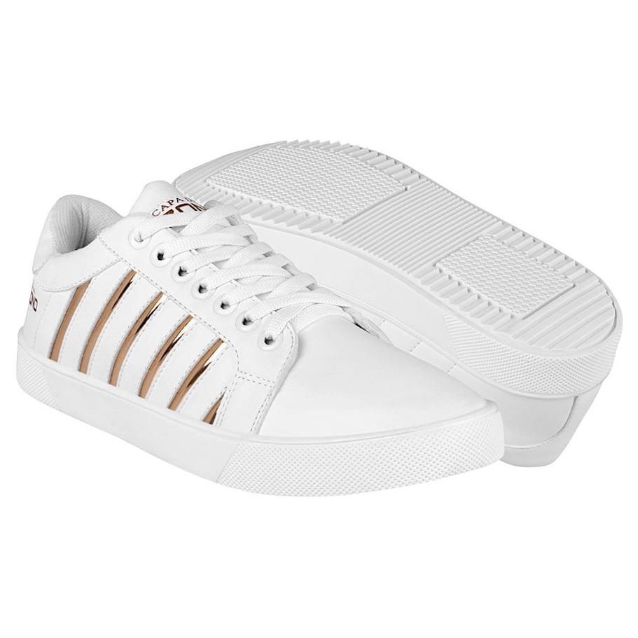 TENIS CASUALES PARA DAMA CAPA DE OZONO 652901-2 SIMIPIEL BCO