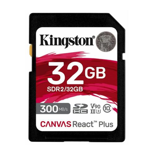 Tarjeta SD Kingston Canvas React Plus 32 GB SDHC UHS-II V90