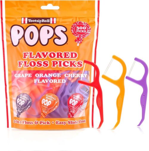 Palillos de hilo dental Argento SC 300 unidades sabor uva naranja y cereza