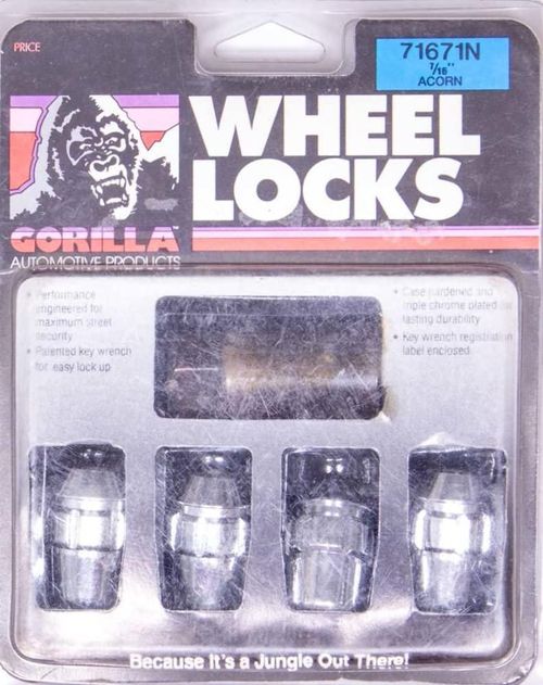 Candados de Rueda GORILLA Rosca 7/16" Pack de 4
