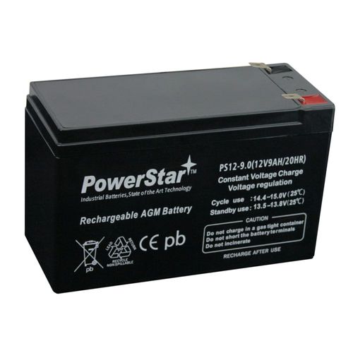 Batería PowerStar 12V 9Ah AGM Sellada PS-1290