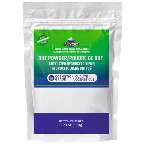 Polvo de BHT MYOC 113 g – Antioxidante de grado cosmético
