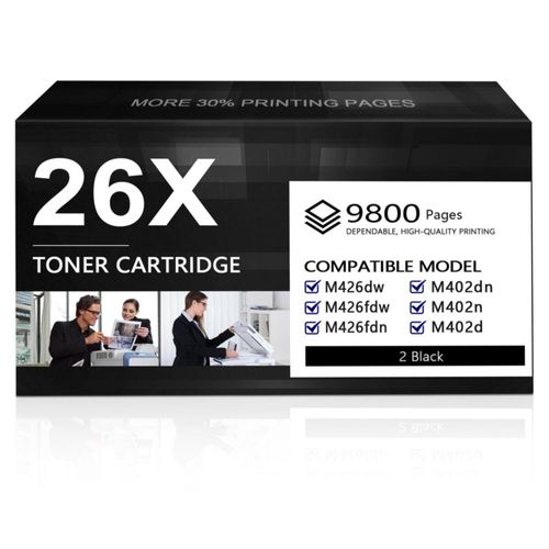 Tóner VIGUSI 26X CF226X Negro 2 unidades de alto rendimiento